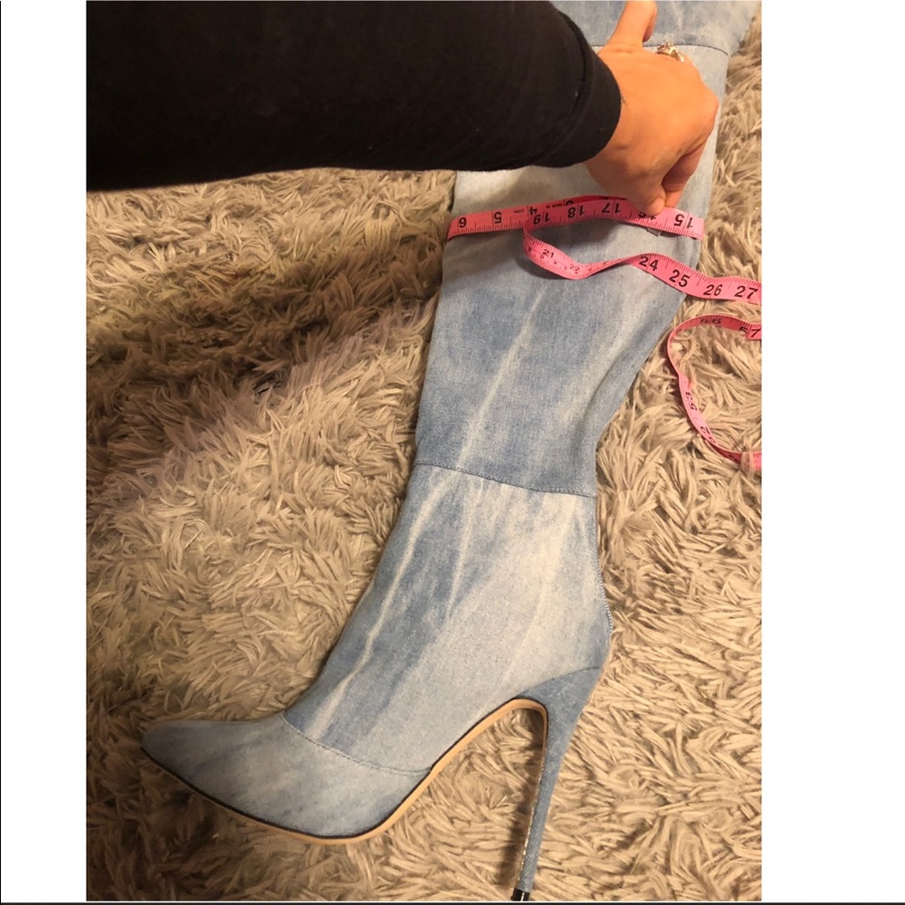 Denim over the knee boots - Picture 8 of 8